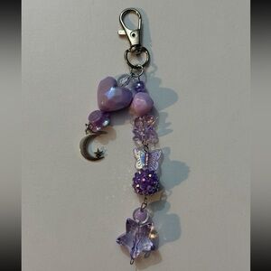 Purple Charm Keychain